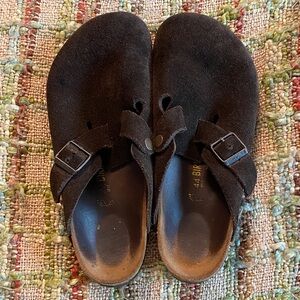 Vintage Birkenstock Dark Brown Suede Slip-Ons size 44